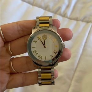 Movado Bold Stainless Steel Silver Dial